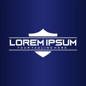 Digital Security Logo Design Template, Cyber Awareness Logo Concept, White .. Illustrazione stock