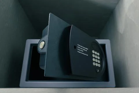 Digital security safe and lock box Stock Photos