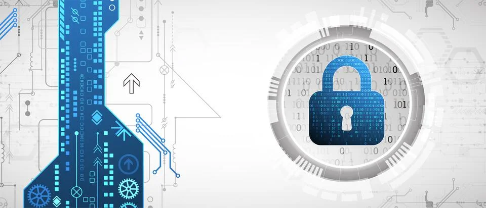Digital security technology concept for business background. イラスト素材