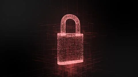 Digital security using encryption as firewall to protect information  イラスト素材
