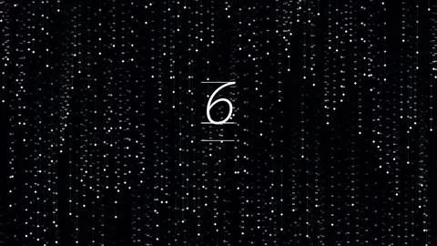 Digital sequence of number nine abstract code pattern on dark background Stock Footage 342094316