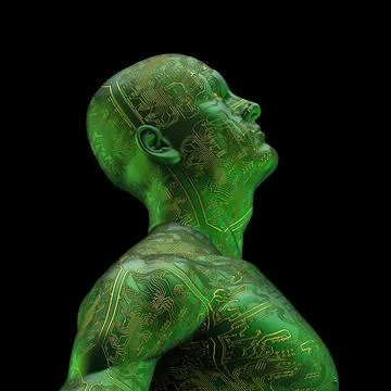 Digital servant Stock Illustration