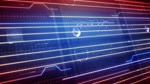 Digital server room data center Computer networks Digital storage cloud. 4K Stock Footage 141362730