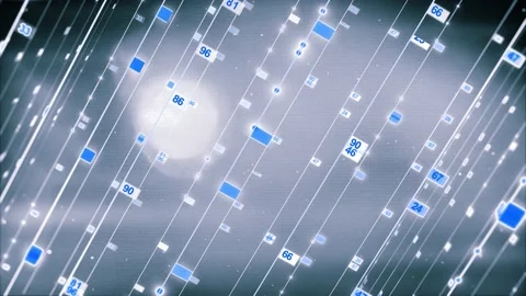 Digital server room data center. Computer networks Internet background 4K Stock Footage 153063401