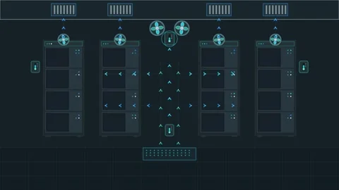 Digital Server Room Temperature and Airflow Monitoring System Видео 343894077