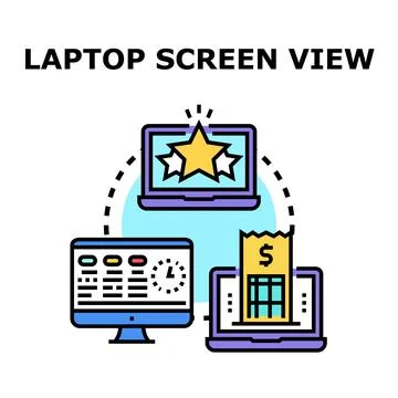 Digital service concept with network connected devices Stock Illustration