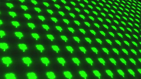 Digital Shamrosk Background Stock Footage 141514811