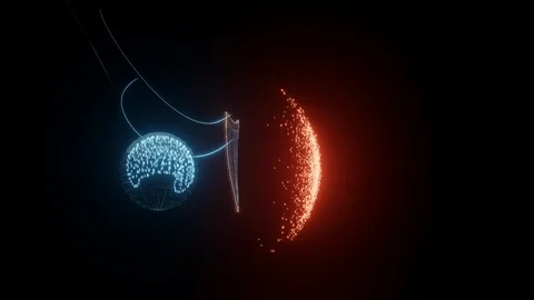 Digital shield protecting data storage from hostile computer virus attack. 스톡 동영상 128420008