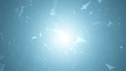 Digital shining cyberspace network lines and dots Stock Footage 320496512