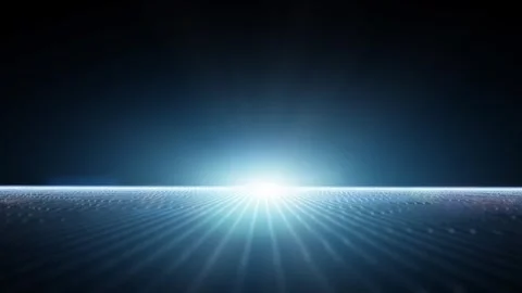 Digital shining cyberspace network lines animation background Stock-Footage 333714418