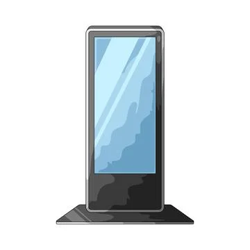Digital signage illustration Stock Illustration