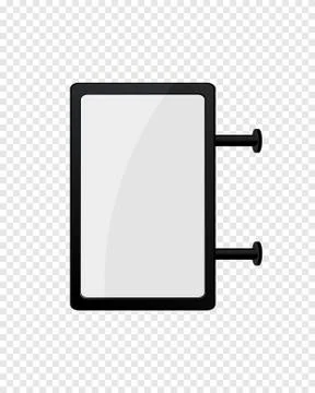 Digital signage mockup Stock Illustration