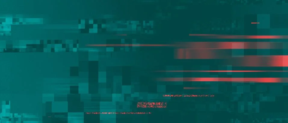 Digital signal damage Illustrazione stock
