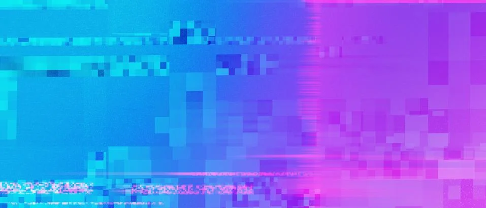 Digital signal damage visualization Illustrazione stock