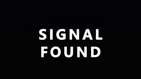 Digital Signal Found text animation with glitch effects in dark background .. Stock-Footage 343479901