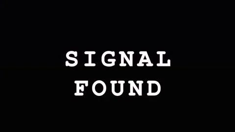 Digital Signal Found text glitch animation with subtle electronic interfere.. Video stock 343479889