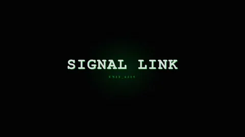 Digital Signal Link Text Animation - Futuristic Technology Concept Stock Footage 331568325