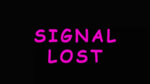 Digital signal lost text animation with glitch effect in cinematic motion o.. Video stock 343417474