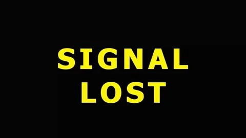 Digital Signal Lost Text Glitching Against Dark Background with Multiple Sc.. Stock Footage 343417491