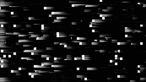 Digital signal shift. Crashing pixels on a black screen. Stock Footage 121758080