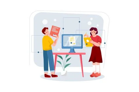 Digital Signature Stock Illustration