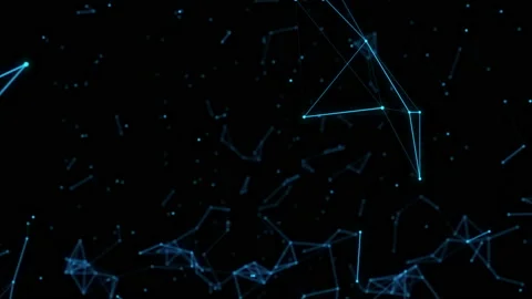 Digital silhouette of virtual man from binary code on background of connections Stock Footage 86856791