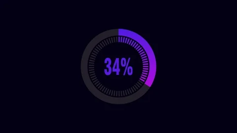 Digital simulator progress bar Video stock 123369735