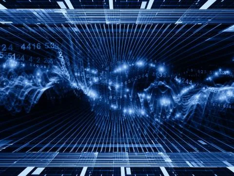 Digital Sine Wave Background イラスト素材