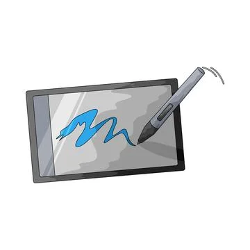 Digital sketching illustration Illustrazione stock