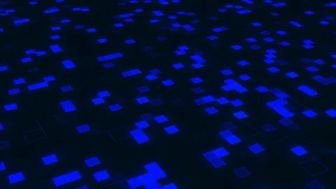 Digital Small Technological squares HUD Background Ilustración de archivo