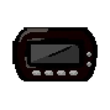Digital smart thermostat game pixel art vector illustration Stock Illustration