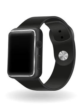 Digital smart watch with touchscreen stock illustration Stock Illustration
