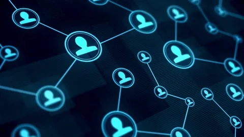 Digital social network communication background motion graphic Stock Footage 334572402