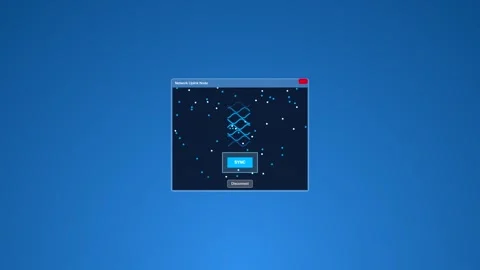 Digital software interface animation with glowing particles Vídeos de archivo 346837996
