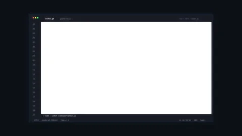 Digital software interface with code editor window, dark mode UI, software Stock Footage 346737465
