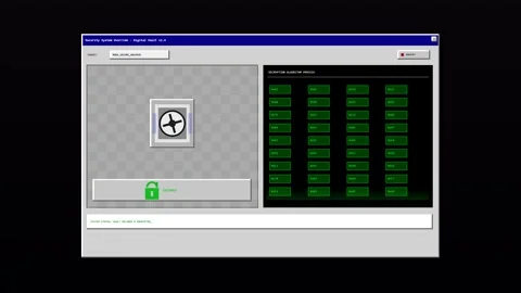 Digital software interface with loading progress bar and unlock icon 스톡 동영상 346981907