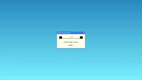 Digital software window animation on blue background Stock Footage 346837834