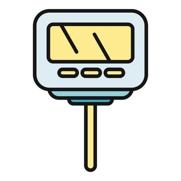 Digital soil moisture temperature ph meter monitoring Stock Illustration
