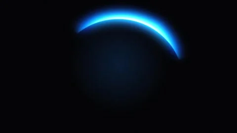Digital Solar Eclipse Hitech Technology Cinematic Seamless Loop Stock-Footage 347224255