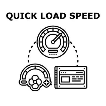 Digital solid state drive hardware increasing load speed with fast performanc Stock Illustration