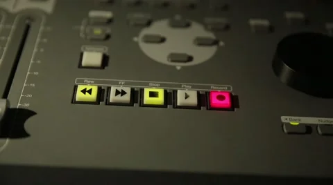 Digital Sound Mixer In The Studio Stock Footage 52272266