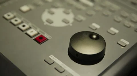 Digital Sound Mixer In The Studio Video stock 52272706