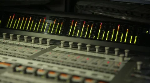 Digital Sound Mixer In The Studio Stock Footage 52279246