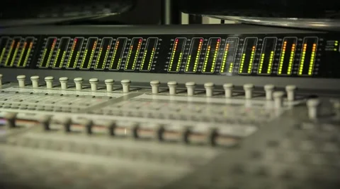 Digital Sound Mixer In The Studio Stock Footage 52302417