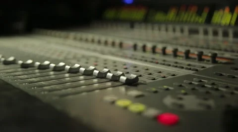 Digital Sound Mixer In The Studio Stock Footage 52302430