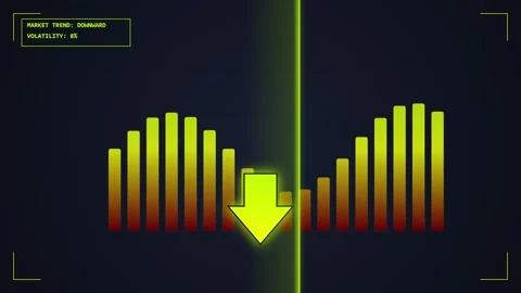 Digital Sound Waveform Audio Visualizer Bar Graph Data Analysis Stock Footage 348414680