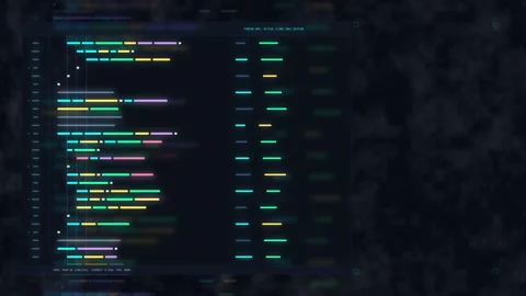 Digital source code lines for software programming development, system engi.. Stock Footage 348333568