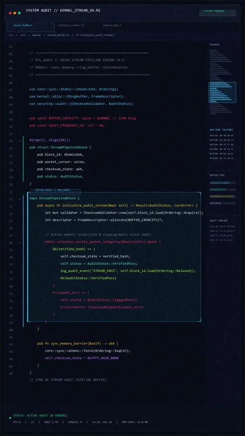 Digital source code script on screen Stock Footage 347563835