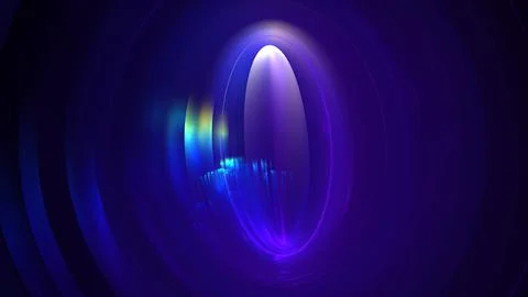 Digital space abstract glowing background. Digital technologies, data transmi Stock Illustration