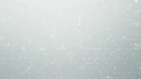 Digital space. Alphabets and numbers floating. Abstract background video mate 動画素材 165081189